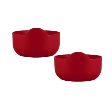 Imagem de Kit 2 Super Bowl Vermelho 475Ml Plástico Premium