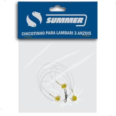 Imagem de Chicotinhos Para Pesca de Lambari com 3 Anzóis e Miçanga Da Summer Pia