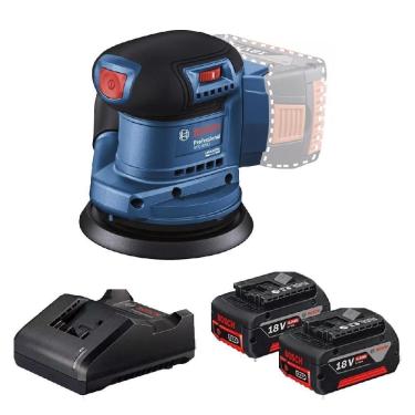 Imagem de Lixadeira Orbital 18V Carregador 2 Baterias Gex 185-Li Bosch