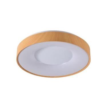 Imagem de Plafon Skylight Edge 4082 40 Led Bivolt, Madeira / Branco