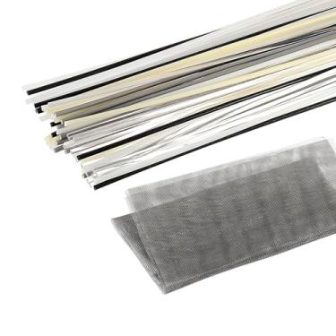 Imagem de HARFINGTON 1 conjunto (79 peças) de hastes de solda de plástico de 33 cm TPO, ABS, PP, PE, PA, PU, PC, hastes de soldagem para para-choques de carro, caiaque, reparo diário, para-choques de plástico