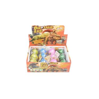 Imagem de Ovos de dinossauro surpresa crescendo na água, pacote com 12 cm de 8 c