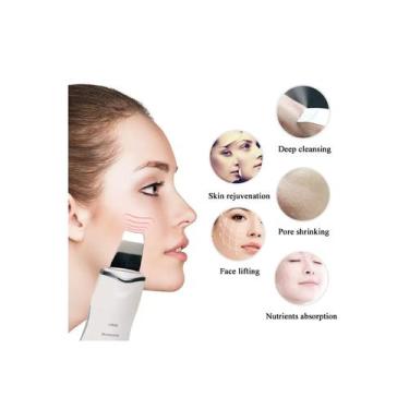 Imagem de Limpador facial, paleta de limpeza de poros, ultrassom - Lightbek Offi