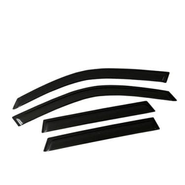Imagem de GRJQRKHZ Defletor de janela lateral de carro para R&enault Kadjar 2015-2023 Weathershied viseira de porta vento sol proteção chuva janela lateral defletores de vento