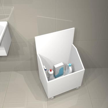 Imagem de Nicho Para Tanque Lavanderia Modelo Sem Perfil Gabinete