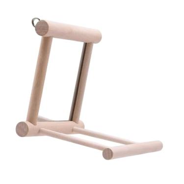 Imagem de Generic Espelho para pássaros, gaiola, plataforma, suporte, brinquedo interativo para flores, periquitos, canários e tentilhões