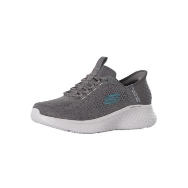 Imagem de Skechers Tênis masculino sem cadarço Skech-lite Pro Primebase, Carvão/Azul, 10