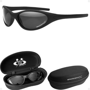 Imagem de Oculos Preto Ciclismo Esportivo Bike Uv400 Protecao + Case autêntico Vilão Acetato Qualidade Premium
