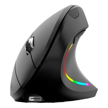 Imagem de Mouse Vertical Sem Fio Bluetooth Ergonômico Ajuste Dpi - Shopmix