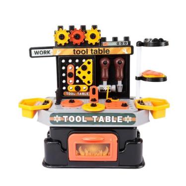 Imagem de Mesa de Ferramentas Infantil com 57 Peças Didáticas - Bhstore