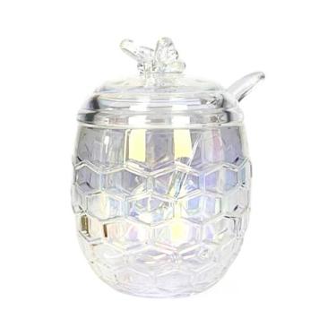 Imagem de Açucareiro Bee De Vidro Com Colher 230ml Transparente - Hauskraft, Rai