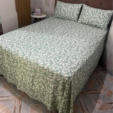 Imagem de Jogo Lençol Casal Padrão 3pçs Box 120 Fios Toque Aveludado(9-casal)