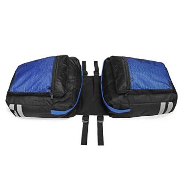 Imagem de Milageto Saco de Selim com Armazenamento para Assento Traseiro para Bicicleta de Ciclismo Lados Duplos - Azul
