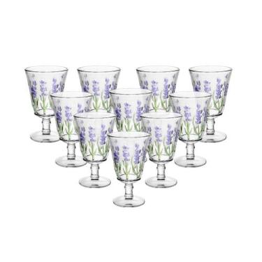 Imagem de Conjunto De 12 Taças De Vidro Servir Água Suco Bebidas 240ml - Lyor