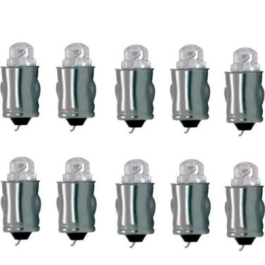 Imagem de Kit 10 PeÇAs Led Lampada Ba7 12v Universal Cor Azul - AUTOPOLI