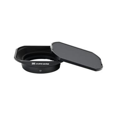 Imagem de JJC LHP-1 Para-sol de lente quadrada de metal para câmera Sony RX1R III RX1R II RX1R RX1, para Sony E 50 mm f1.8, E 35 mm f1.8 OSS, E 30 mm f3.5 Macro, E 20 mm f2.8, FE 28 mm f2, substitui o para-sol