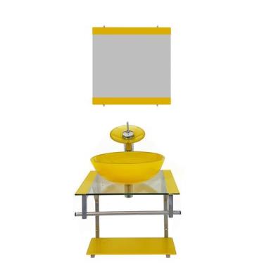 Imagem de Gabinete de Vidro 45cm para banheiro Cuba Redonda - Polônia - EKASA, A