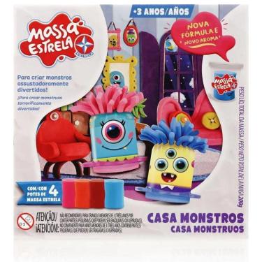 Imagem de Massa da Estrela Massinha de Modelar Infantil Casa dos Monstros 
