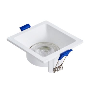 Imagem de Spot Embutir Quadrado Recuado Branco 9,4cm Led 6W 4000K Bivolt