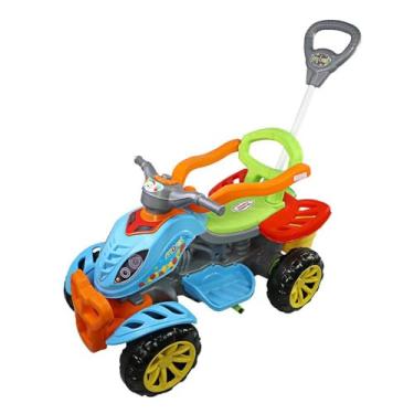 Imagem de Quadriciclo Infantil Carrinho De Passeio Moto Menina Menino - Colorido