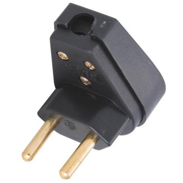 Imagem de Plugue Angular Preto 2p De 20 Ampères E 250 Volts - 57403109 - Tramontina