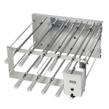 Imagem de Churrasqueira Giratória Rotativa Aço Inox Crid 09 Espetos Bivolt