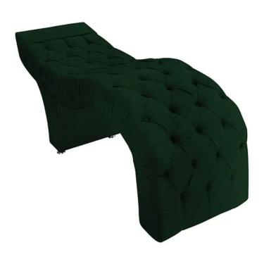 Imagem de Maca Estofada Estética Cílios Salão Spa Suede Adriana Verde