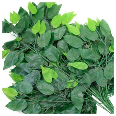 Imagem de 72 Galhos Decoração Arranjo Fícus Artificial Planta Decorativa 55cm