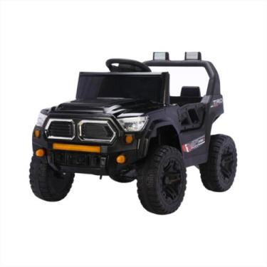 Imagem de Carrinho Jipe Elétrico Infantil Preto 12V Musica Bluetooth - Bribri