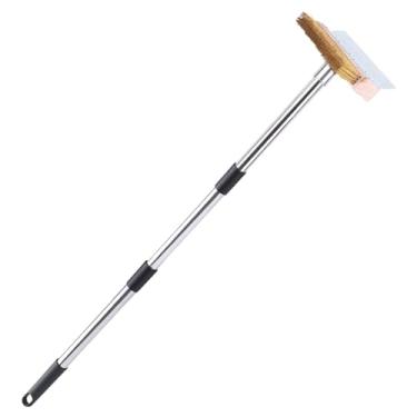 Imagem de Bothyi Escova de Limpeza para Forno de Pizza com Escova de Arame de Cobre para Grelha, Acessório Profissional para Restaurantes, Haste de aço Inoxidável Resi, 1,2 m