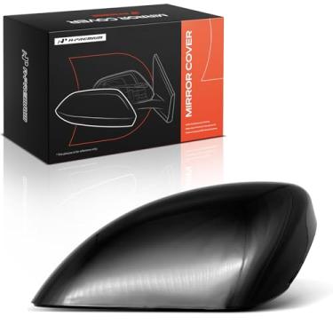 Imagem de A-Premium Tampa do espelho retrovisor do lado do motorista - compatível com Nissan Altima 2013-2018 - preto liso, sem furo de seta