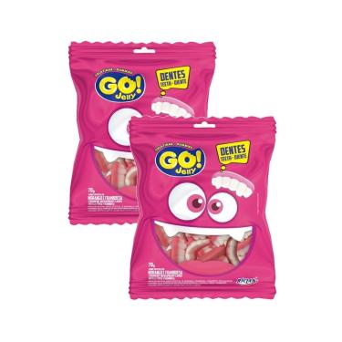 Imagem de Kit 2 Bala GO! Jelly Dentadura 70g