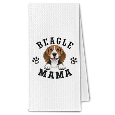 Imagem de ChissNook Toalhas de cozinha Beagle, presentes de cachorro mamãe beagle para mulheres e mães de cães, presentes para amantes de cães, toalhas de mão decorativas para banheiro, 40 x 61 cm