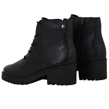 Imagem de Bota Coturno Fem Bottero Couro Burnish Preto Onix 349101-1 Tamanho:34;Cor:Preto