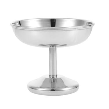 Imagem de Turbokey Copo de sorvete, tigela de frutas, aço inoxidável, 18/10, tigelas de sobremesa, recipiente para alimentos, chá da tarde, pudim, copo de sobremesa, para festa de bar (XGB)