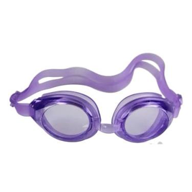 Imagem de Óculos De Natação Profissional Anti-Embaçamento Com Protetor De Ouvido Óculos de Mergulho Para Piscina Mar(Roxo)