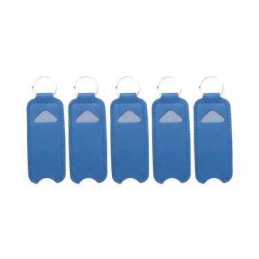 Imagem de Capa De Couro PU Para Chaveiro, Portátil, Para Protetor Labial, Batom,