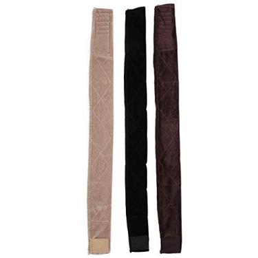 Imagem de Faixa de cabelo elástica de veludo para cabeça macia, faixa de cabelo para evitar o suor, manter o estilo de cabelo para esportes, ioga, vida diária, preto, bege, café, conjunto