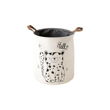 Imagem de Cesto Organizador Roupa Suja Dobravel Multiuso 50L - Onça - Para Brinquedos e Roupas