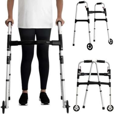 Imagem de ANDADOR DE ALUMINIO C/RODAS - 90Kg