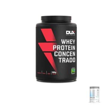 Imagem de Kit Whey Protein Concentrado 900g Cappuccino + Creatina Crealive 300g DUX