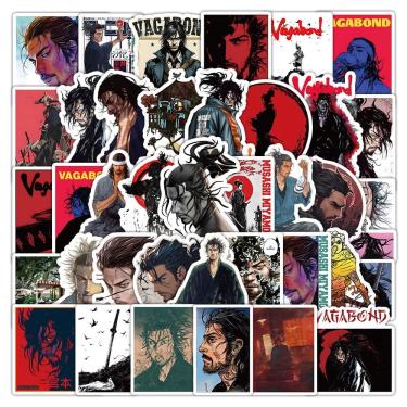 Imagem de Adesivos Ronins Swordsmans em vinil impermeável 50 unidades