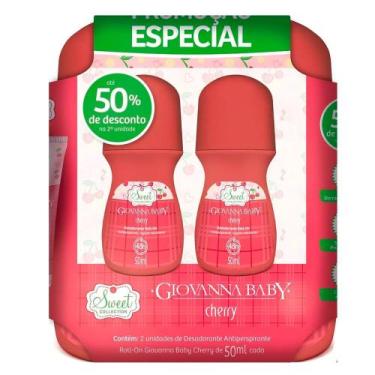 Imagem de Kit Desodorante Roll On Giovanna Baby Cherry Com 2 Unidades
