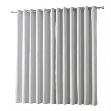 Imagem de Cortina Blackout Döhler Lore com ilhós Cromado 3,80x2,30m