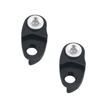 Imagem de Ruiwaer Conversor de desviador traseiro de mountain bike, suporte de corrente, preto, gancho de desviador traseiro, conversor de gancho traseiro, extensor de gancho traseiro