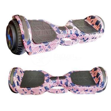 Imagem de Hoverboard Infantil Skate Elétrico Adesivado America Led USA