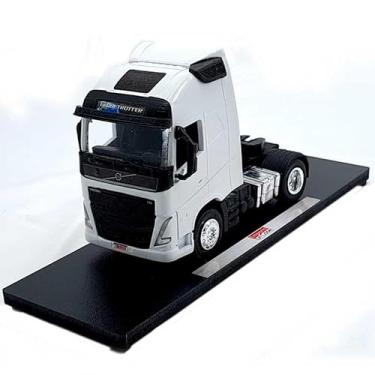 Imagem de Miniatura Colecionável Caminhão FH 540, Escala 1:50, Metal, Branco, com Base de Exibição