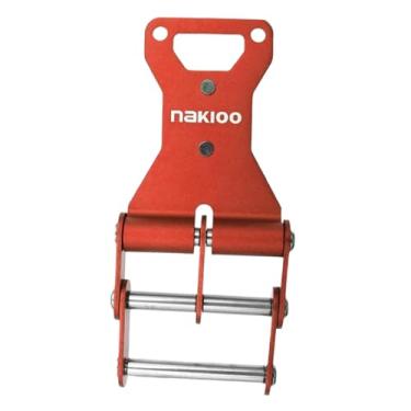 Imagem de Fenteer Fivela de cinto para ferramentas, acessório de bricolagem, clipe de cinto em liga de alumínio para carpinteiros, empreiteiros e, Laranja Fixa