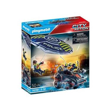 Imagem de Playmobil - Polícia Com Paraquedas E Veículo Anfíbio - City Action - 70781