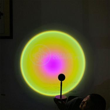Imagem de Mini Ring Light Sunset Projetor Luminária Sol